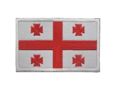 1 PC Luxembourg Estonia Lebanon Jordan Jamaica Country Fabric Flag Patch Sew on Clothes Armband Backpack Sticker DIY Accessories