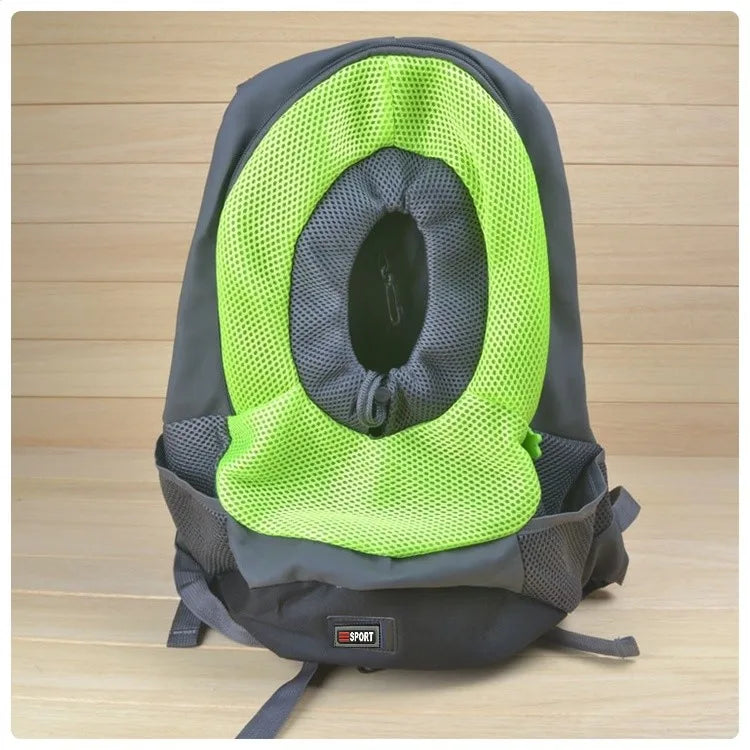 Pet Dog Carrier Pet Backpack Bag Portable Travel Bag Pet Dog Front Bag Mesh Outdoor Hiking Head Out Double Shoulder Sports DB