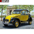HOMFUN Full Square/Round Drill 5D DIY Diamond Painting "Car scenery" Embroidery Cross Stitch 5D Home Decor Gift A17829