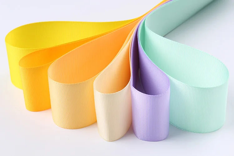 10 Meters Grosgrain Ribbon Solid Fabric for Gift Wrapping Wedding Bows Decoration Hair Sewing Supplies DIY Crafts Accessories