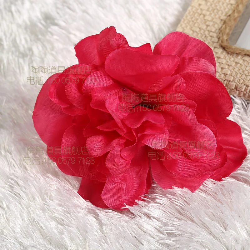 New 50 pcs Simulation Dahlia Rose of single flower head DIY wedding Party Decoration silk Dahlia Rose wall arch row flower MG001