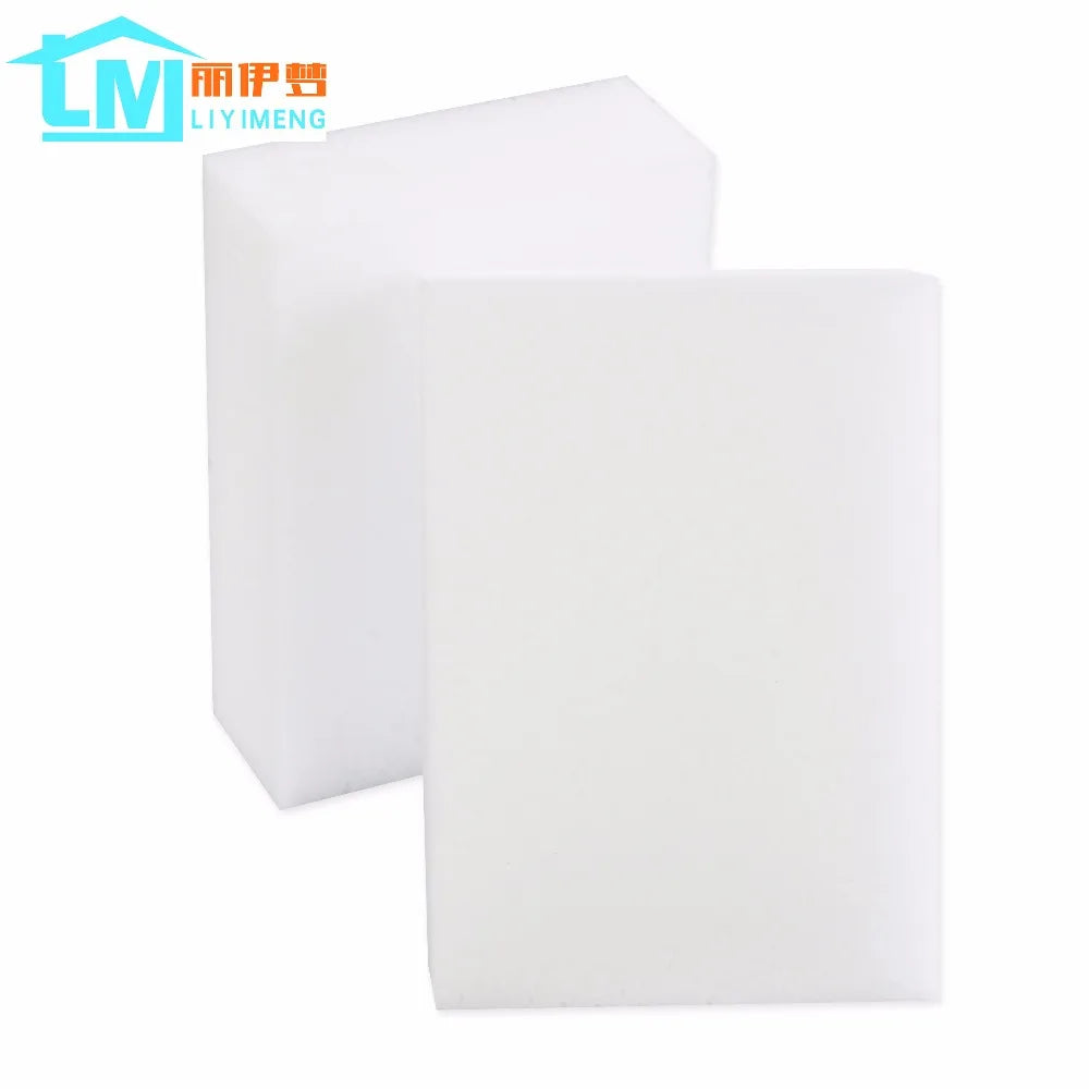 50pcs White Magic Melamine Sponge Eraser Kitchen Office Bathroom Clean Accessory/Dish Cleaning  Nano 100*70*30mm
