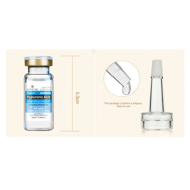 ARTISCARE Hyaluronic Acid Face Serum 5pcs for Moisturizing and  Brighten Long-Lasting Hydrating Skin Care Essence