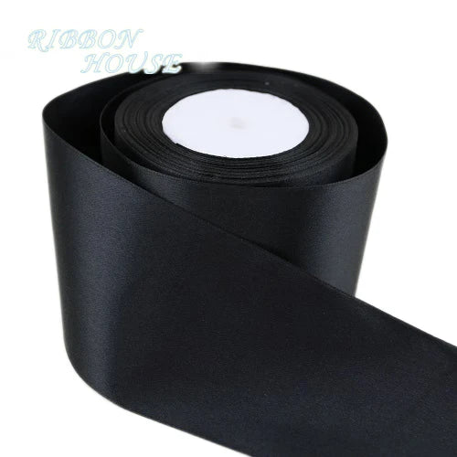 (25 yards/roll) 3" (75mm) Single Face Satin Ribbon Webbing Decoration Gift Christmas Ribbons