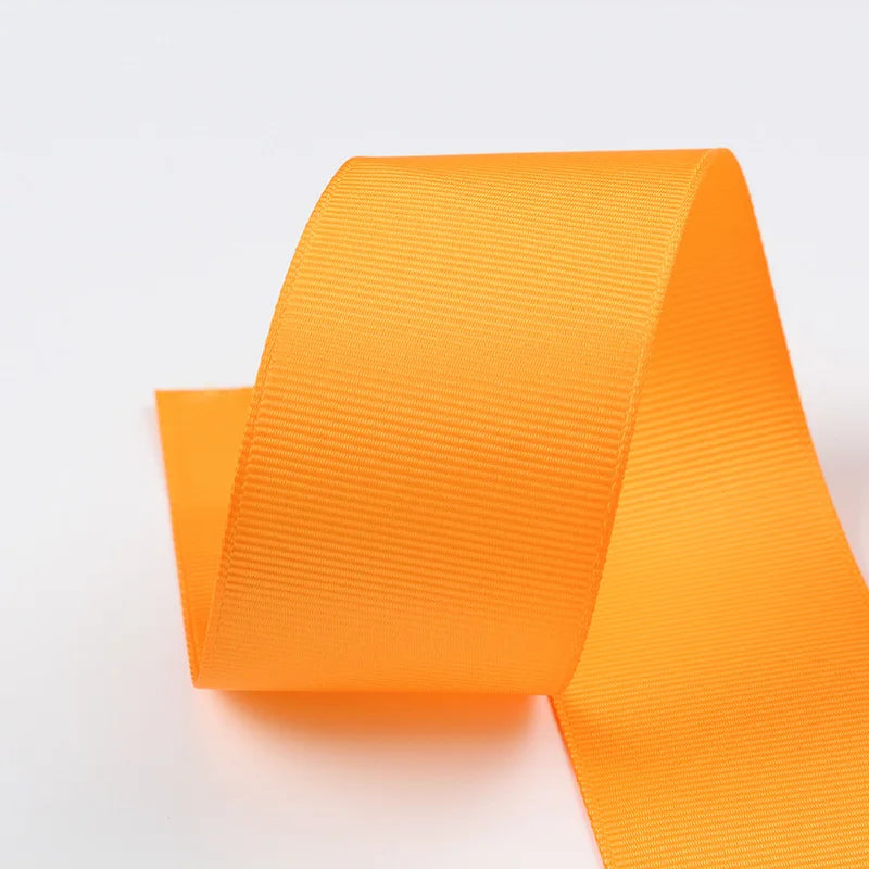 10 Meters Grosgrain Ribbon Solid Fabric for Gift Wrapping Wedding Bows Decoration Hair Sewing Supplies DIY Crafts Accessories
