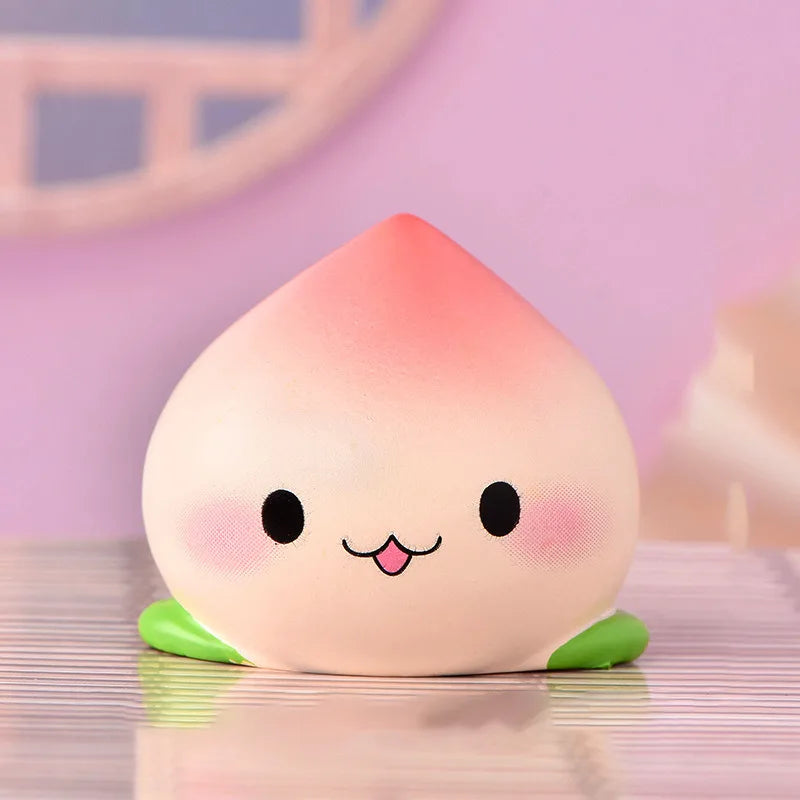 Cute Simulation Avocado Peach Sushi Egg Figurine Resin Cartoon Model Home Decor DIY Miniature Fairy Garden Cake Accessories