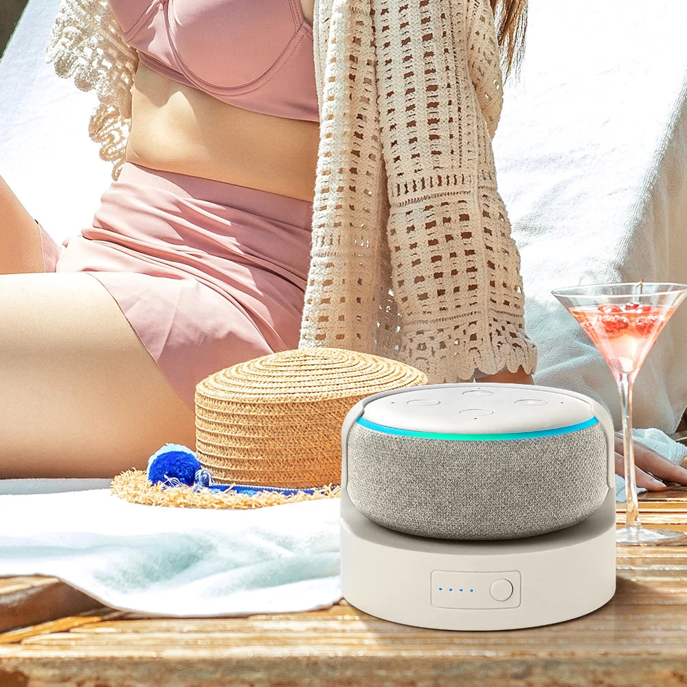 Battery Base for Echo Dot 3rd Gen Alexa Speaker Holder Mount Rechargable Docking Station For Echo Dot 3rd wireless Charger