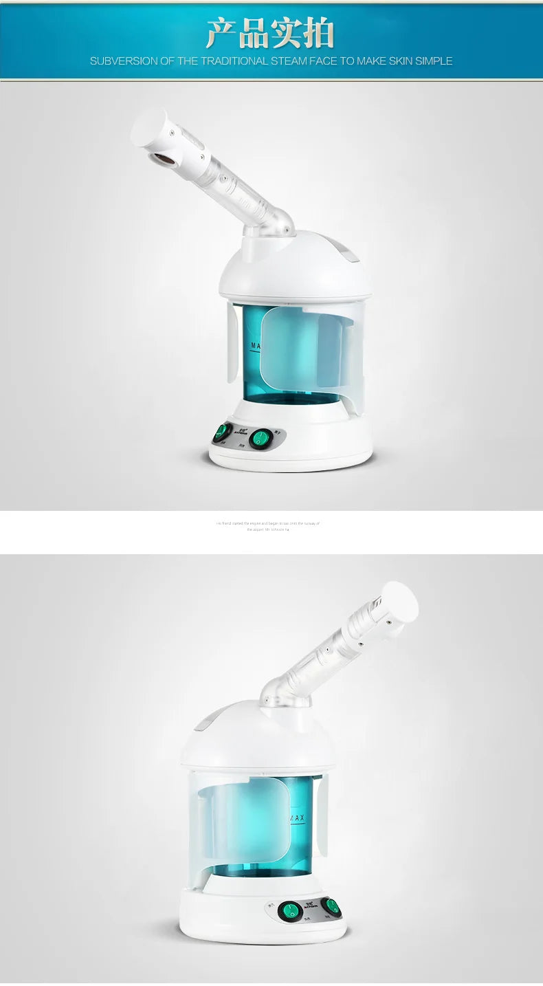 Professional Beauty Salon Nebulizer Skin Care Face Facial Steamer Vaporizer Spa Steam Spray Humidifier Nano Mister Fogger