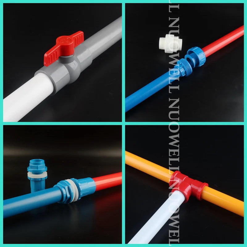 2Pcs 50CM Length O.D 20-110mm PVC Pipe Garden Irrigation Inlet Pipe Fittings Aquarium Fish Tank Water Supply UPVC Tube