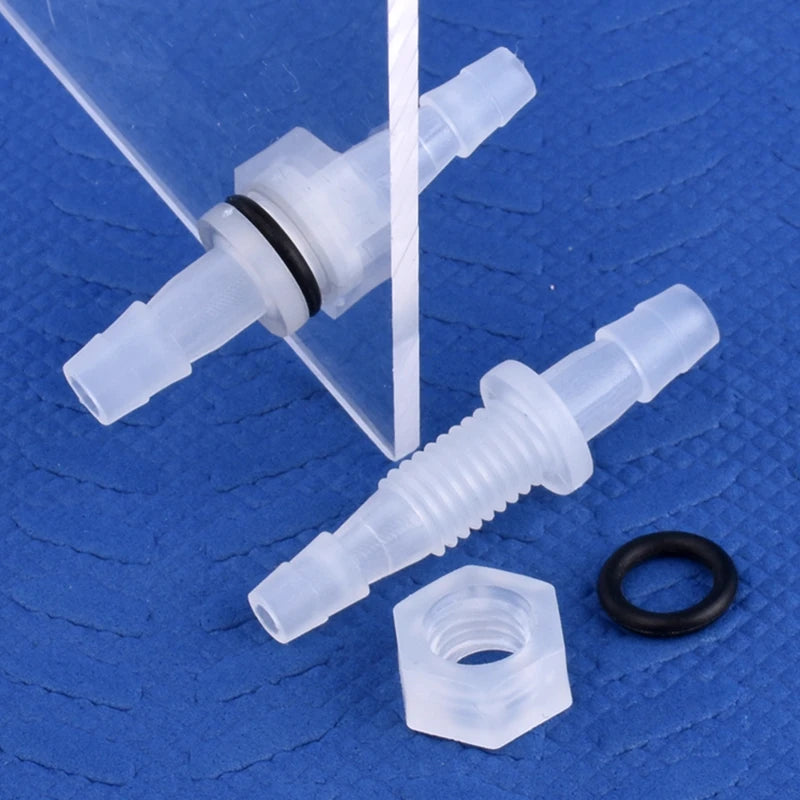 5~200Pcs M6~M10 To 3~8mm PP Pagoda Direct Connectors Hex Nut O-Ring Aquarium Tank Air Pump Adapter Garden Irrigation Hose Joint