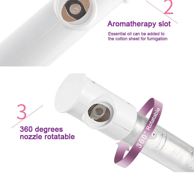 Professional Beauty Salon Nebulizer Skin Care Face Facial Steamer Vaporizer Spa Steam Spray Humidifier Nano Mister Fogger