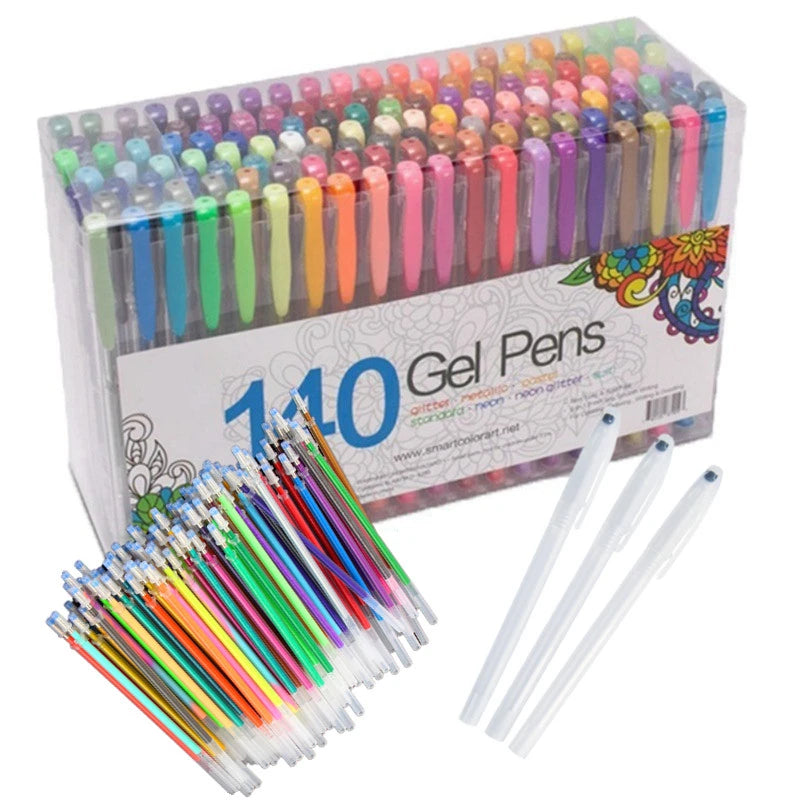 0.8mm 100 Colors Ballpoint Pen Fluorescent Refills Color Flash
