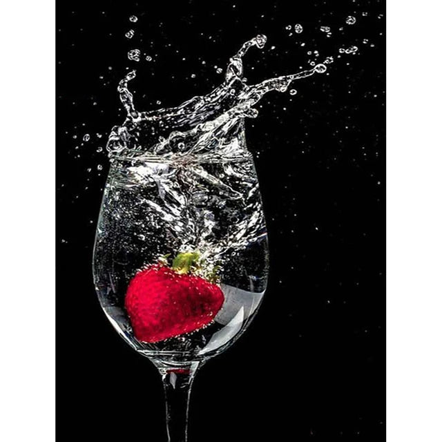 HOMFUN Full Diamond "Red Wine Glass" DIY 5D Diamond Painting Cross Stitch Home Decor Picture Of Rhinestone Handmade