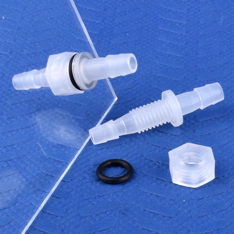5~200Pcs M6~M10 To 3~8mm PP Pagoda Direct Connectors Hex Nut O-Ring Aquarium Tank Air Pump Adapter Garden Irrigation Hose Joint