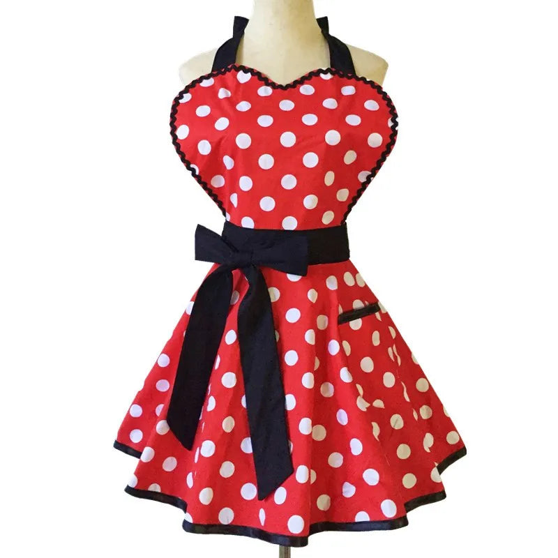 Lovely Apron Cute  Large Swing Princess Apron kitchen Cooking Oilproof Aprons for Women Girls