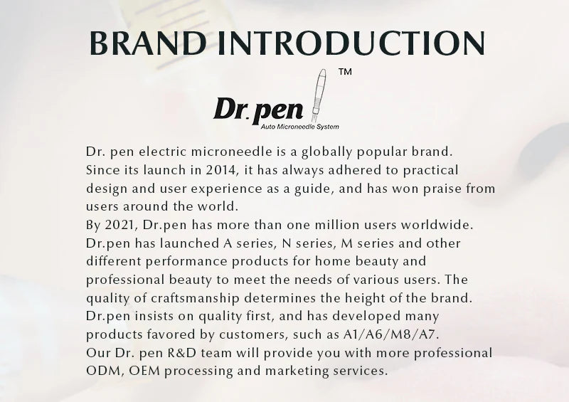 Authentic Dr pen Ultima M7 Wireless Professional Microneedling Pen Tattoo Pen Mesotherapy  Skin Care Kits needle length 0.25 mm