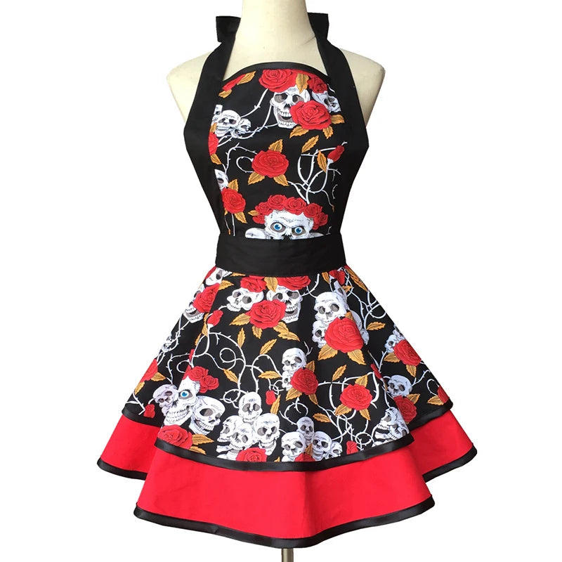 Lovely Apron Cute  Large Swing Princess Apron kitchen Cooking Oilproof Aprons for Women Girls