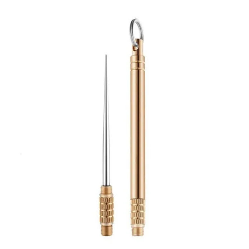 Titanium alloy toothpick Domestic outdoor toothpick fruit fork, camping tool, toothpick rack, titanium alloy portable toothpick
