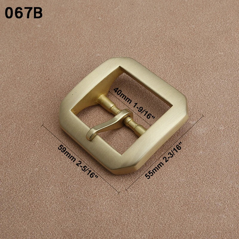 1pcs Solid  Brass 40mm Belt Buckle End Heel Bar Buckle Single/ Double Pin Heavy-duty for Leather Craft Strap Webbing Dog Collar