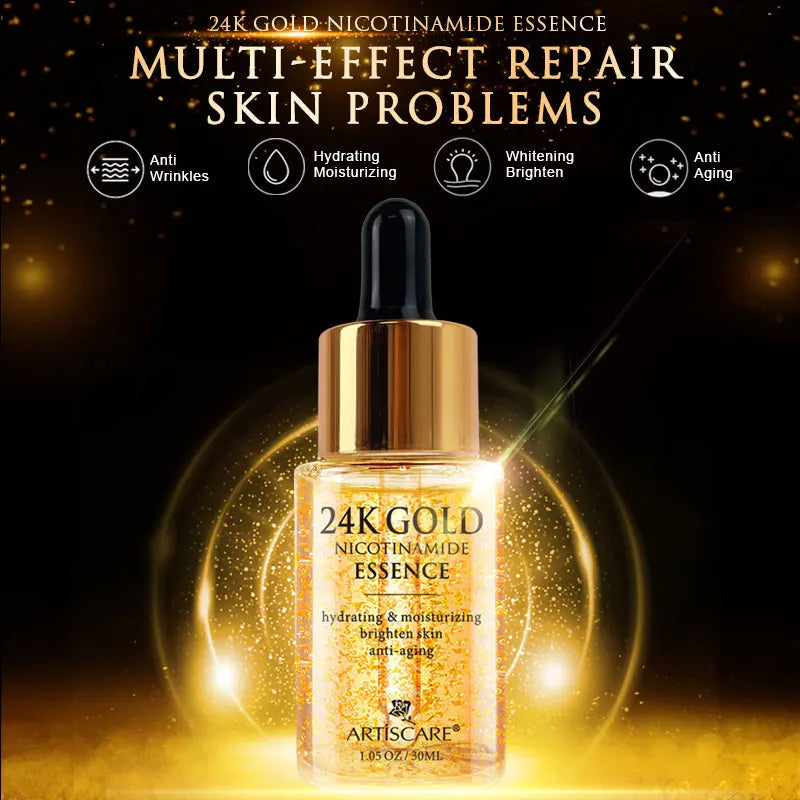 ARTISCARE 24K Gold Serum 3pcs/SET for Facial Care Eye Cream Moisturizing Face Essence Skin Care Products