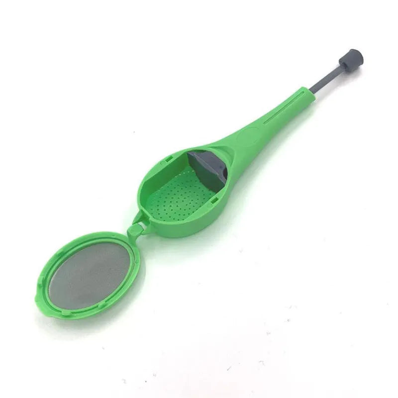 Tea Infuser Built-in plunger Healthy Intense Flavor Reusable Tea bag Plastic Tea&Coffee Strainer Measure Swirl Steep Stir&Press