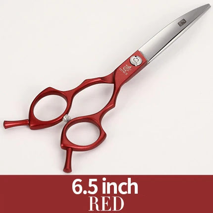 Fenice Professional symetrical handle colorful 6.5 inch pet dog curved animal grooming scissors
