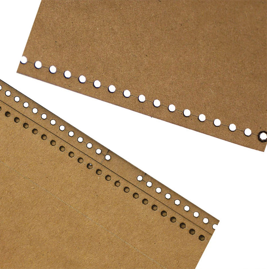 New Leather Craft Personality Coin Purse Sewing Pattern Hard Kraft Paper and Acrylic DIY Template 8.5cm*8.3cm DIY Leather Tools