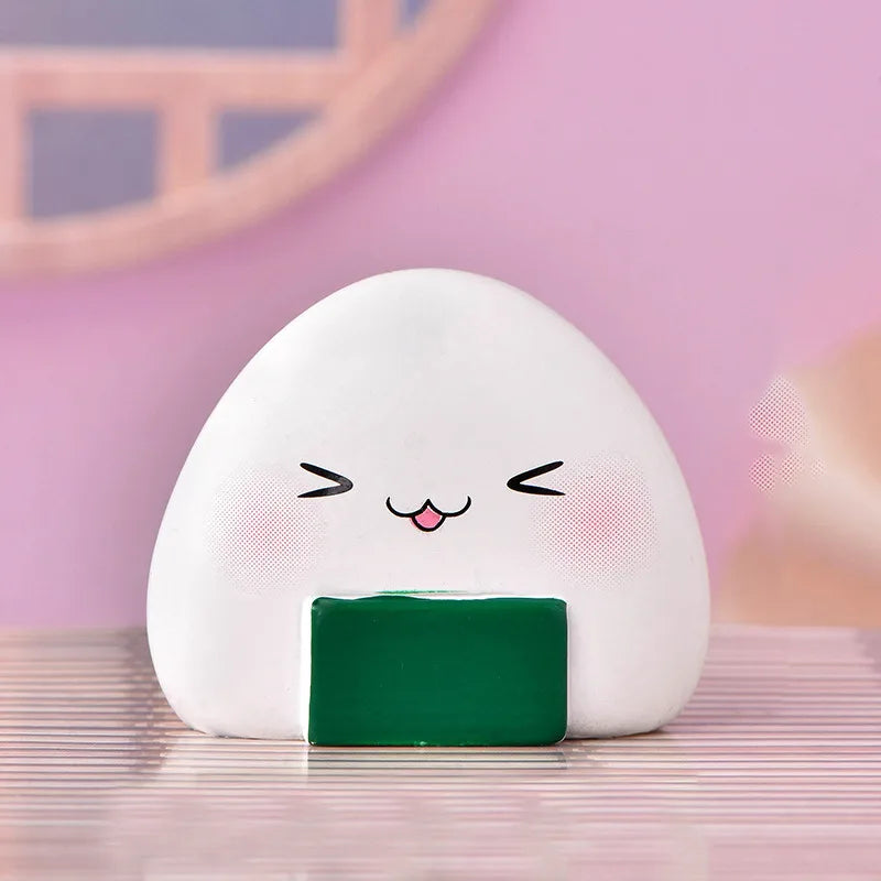Cute Simulation Avocado Peach Sushi Egg Figurine Resin Cartoon Model Home Decor DIY Miniature Fairy Garden Cake Accessories