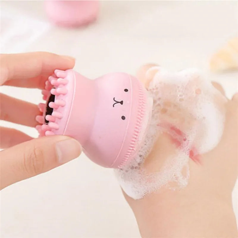 1pc Silicone Face Cleansing Brush Face Washing Product Pore Cleaner Exfoliator Face Brush Washing face Brush Skin Care