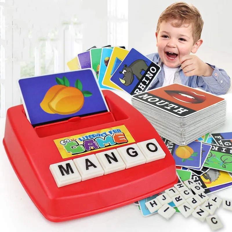 Children Card Letter Machine English Early Educational Picture Literacy