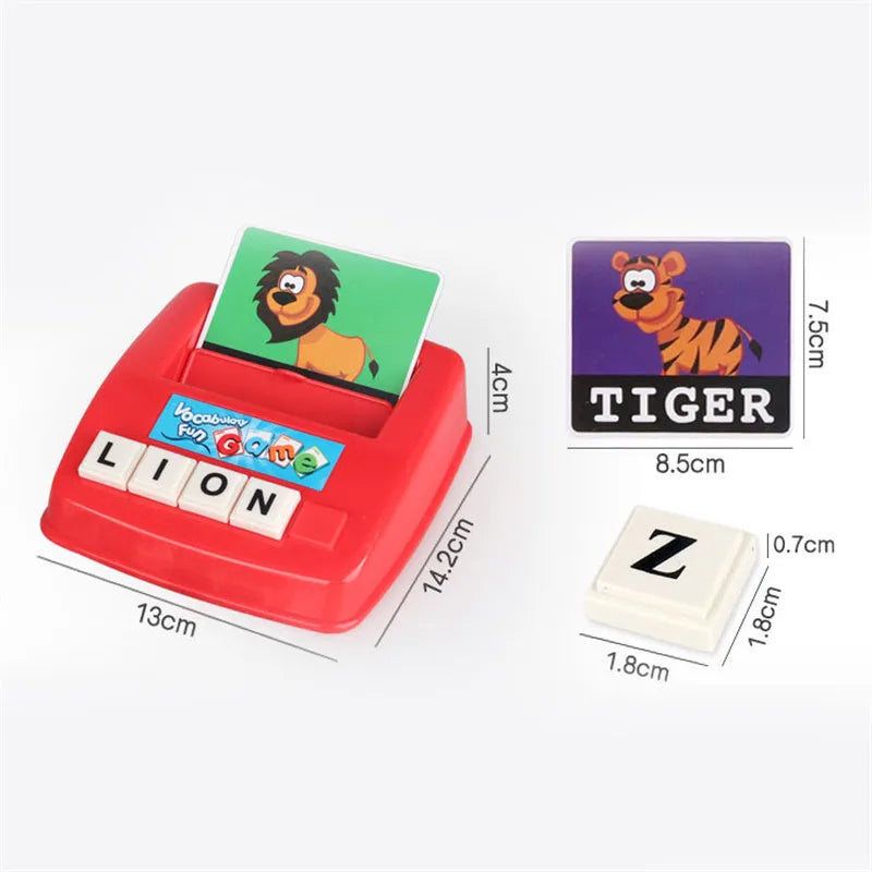 Children Card Letter Machine English Early Educational Picture Literacy