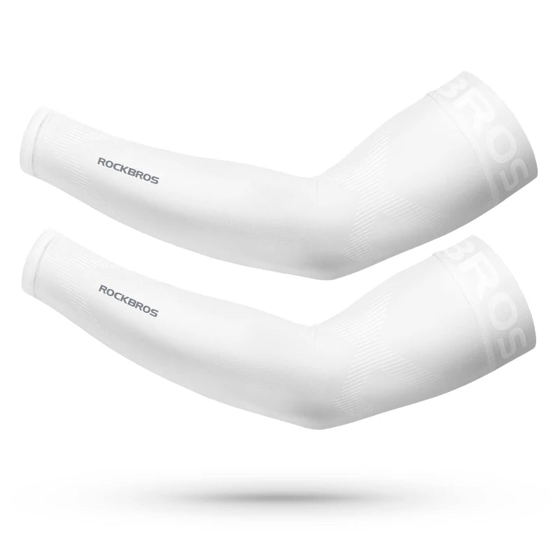 ROCKBROS Ice Silk Cycling Arm Sleeves Breathable Basketball Running
