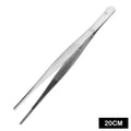 20CM/30CM Long Barbecue  Food Tong Stainless Steel Home Medical Garden Kitchen BBQ Tool Toothed Tweezer Straight  Tweezer