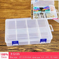 Multi Grids Plastic Detachable Storage Boxes Bins for Tools&Jewelry&Fishing Gear&Screw Desk Organizer cajas de madera