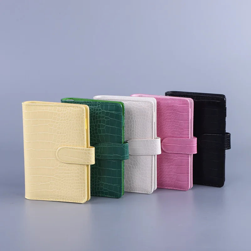 A5/a6 PU Macaroon Crocodile Pattern Loose-leaf Only Cover Binder