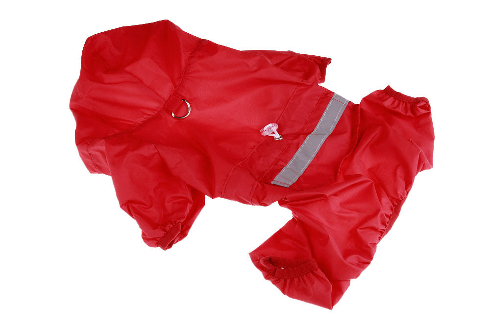 Pet Dog Raincoat Hooded Jumpsuit Waterproof Pet Dog Clothes Puppy Small Dog Rain Coat Jacket Raincoat For Dogs ção com capuz