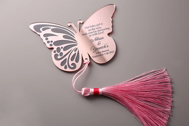 1 PCS Butterfly Mirror , Wedding Party Favors, Sweet 16 Years Gift, Personalized Mirror , Baby Shower Favors, Acrylic Mirror