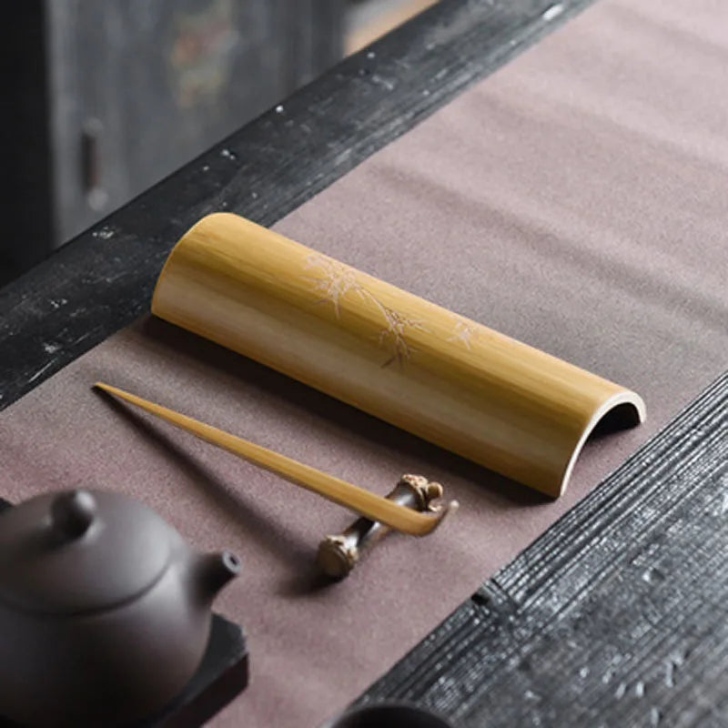Handmade Chinese Bamboo Tea Tools Set, Spoon Clip, Scoop, Kung Fu, Gongfu Accessories, Ceremony Gift