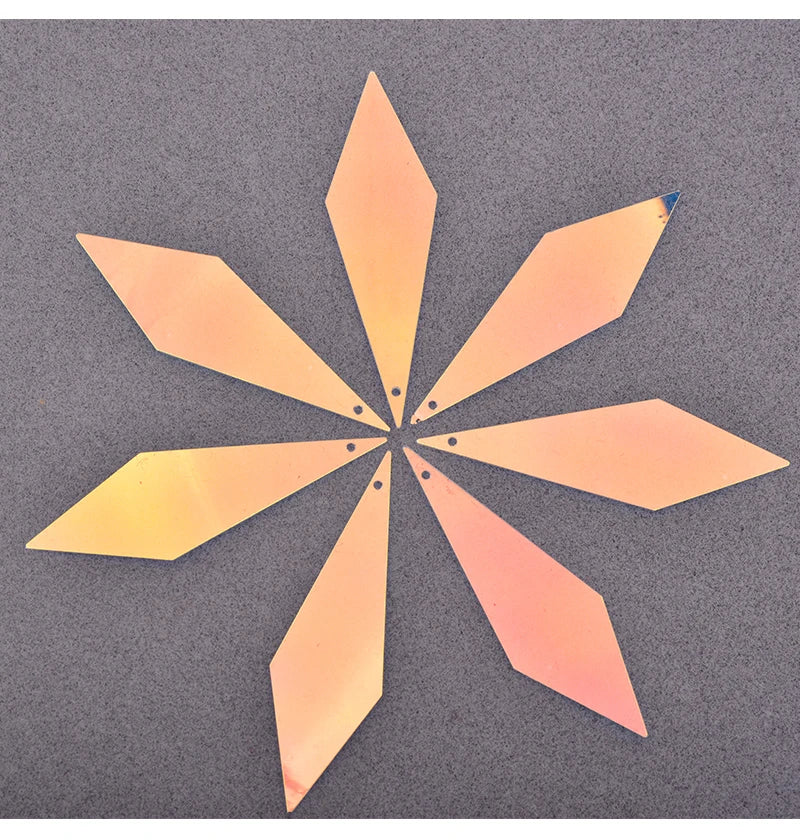 JUNAO 20g 10*40mm Glitter Large Sewing Shape Sequins Decoration leaves Sequin Paillette Material For Needlework Clothes Crafts