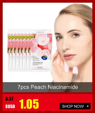 7Pcs LAIKOU Matcha Face Mask Moisturizing Green Tea Skin Sleeping Facial Mask Beauty Nourishing Oil Control Skin Care