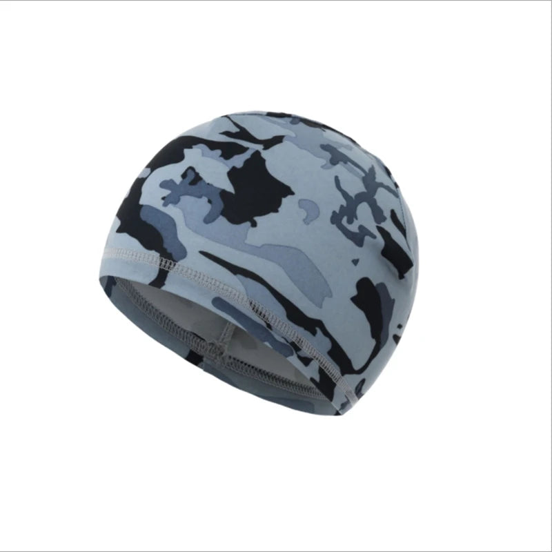 WZCX Camouflage Printing Sun Protection Outdoor Cycling Skull Cap Quick Dry Unisex Solid Color Men Cycling Caps Skullies Beanies