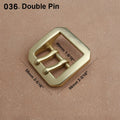 1pcs Solid  Brass 40mm Belt Buckle End Heel Bar Buckle Single/ Double Pin Heavy-duty for Leather Craft Strap Webbing Dog Collar