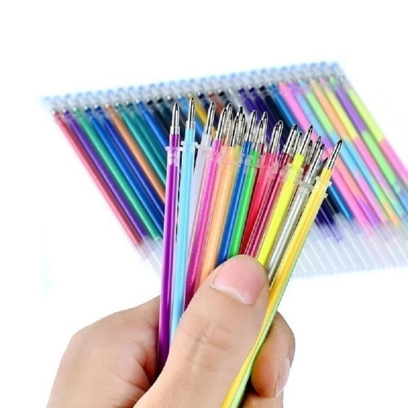 0.8mm 100 Colors Ballpoint Pen Fluorescent Refills Color Flash
