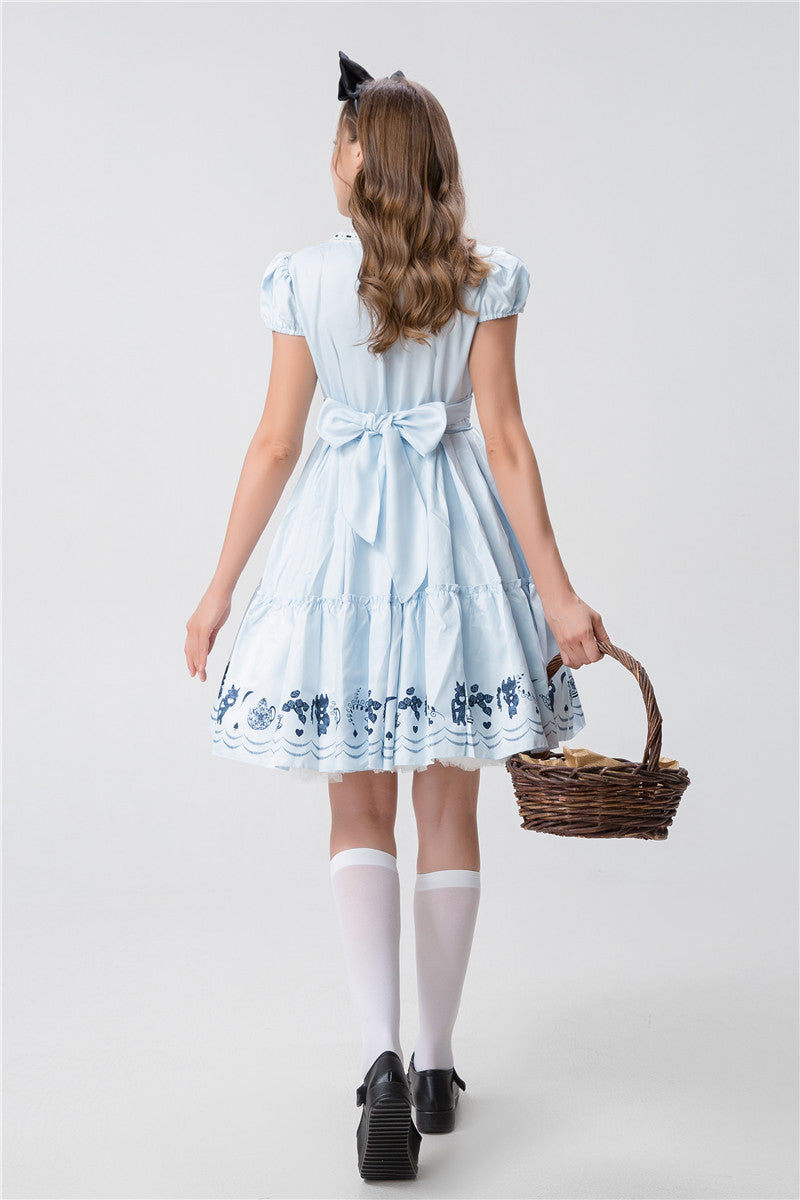 Halloween new Alice Wonderland Princess dress COS maid costume anime soft girl princess dress costume