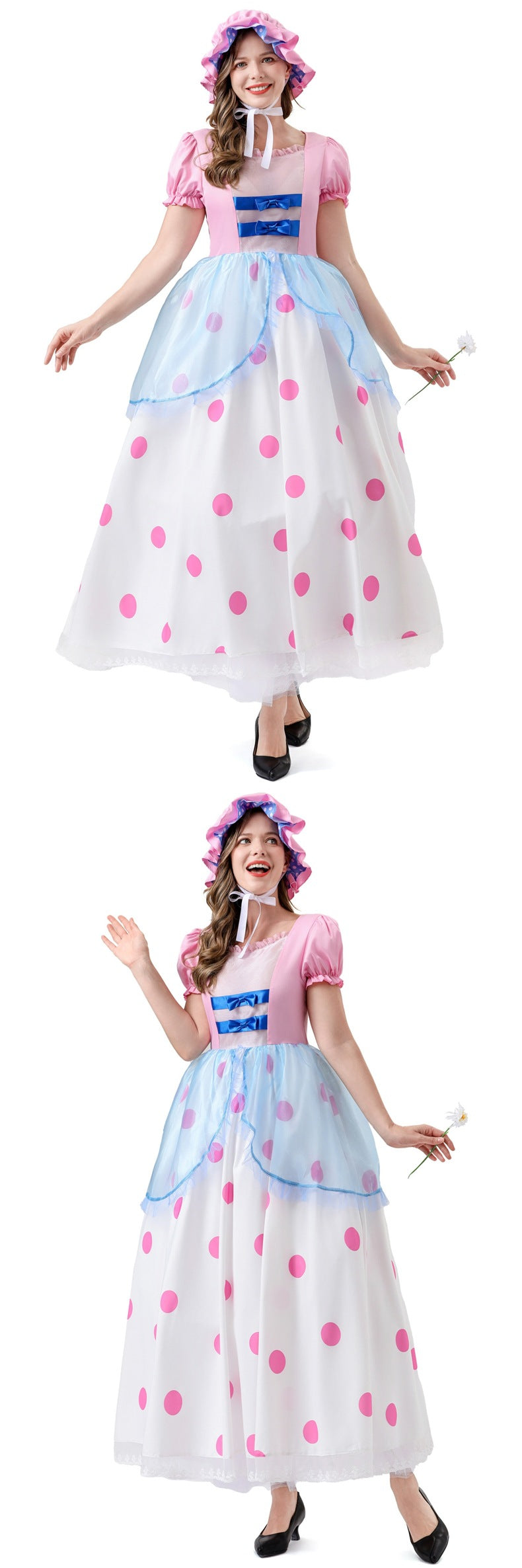 Toy Story Shepherdess Cosplay Costume Anime Character Shepherdess Long Dress Halloween Two-Dimensional Cosplay Costume