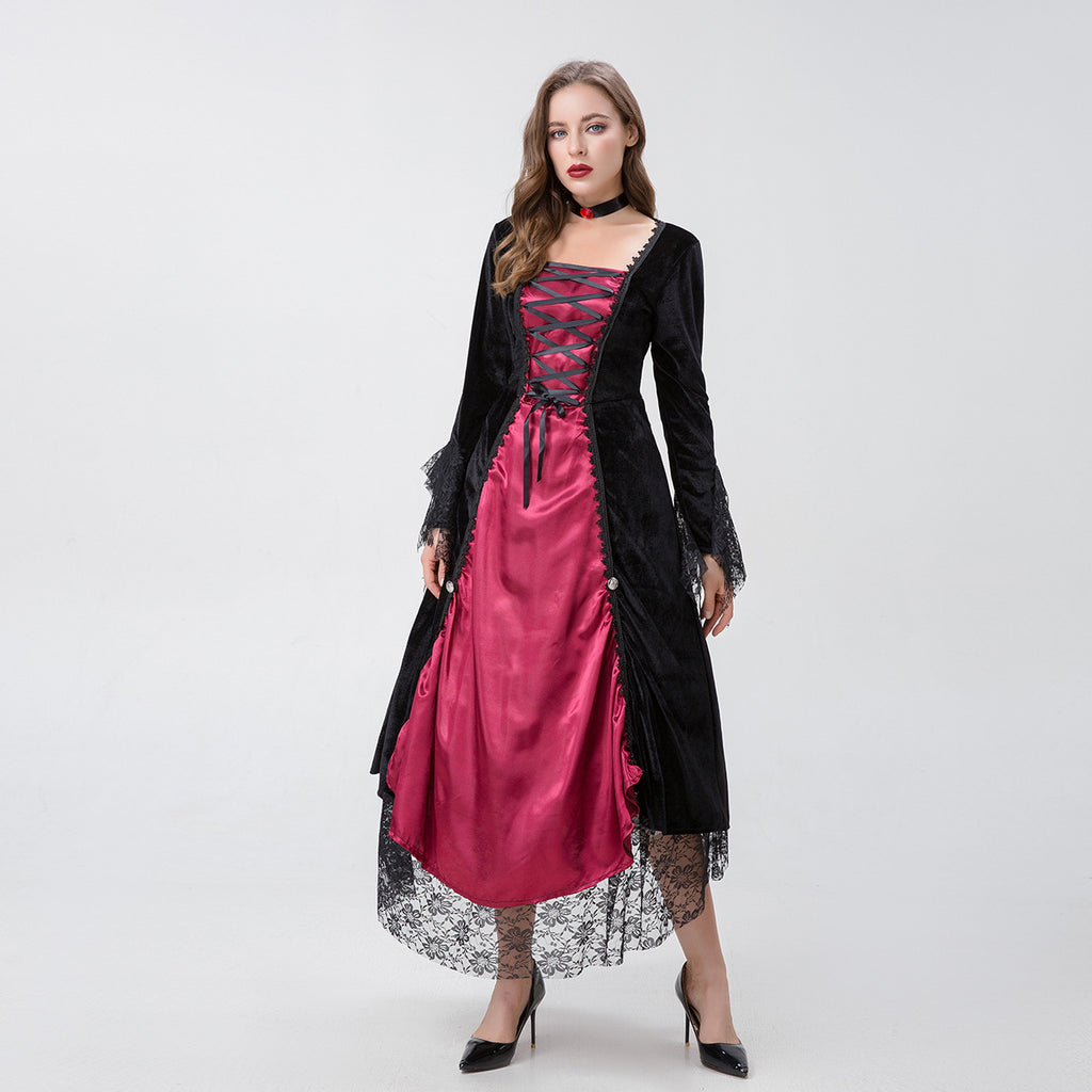 Halloween Masquerade Costume Family Vampire Witch Cos Movie Palace Haunted House Event Costume