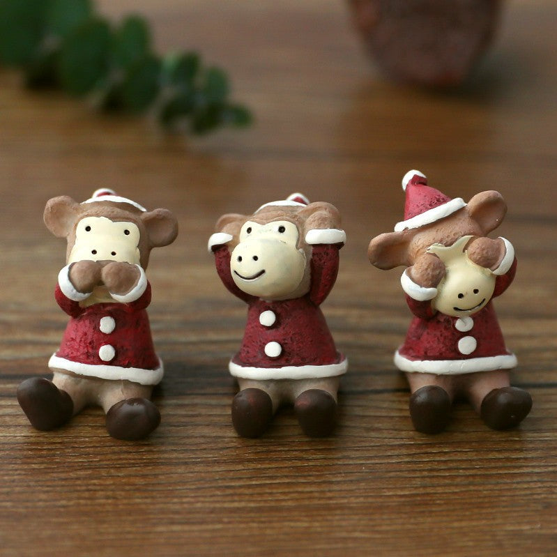Christmas Decorations Christmas Tree Ornaments Decorative Props Scene Layout Simulation Elk Doll Christmas Ornaments