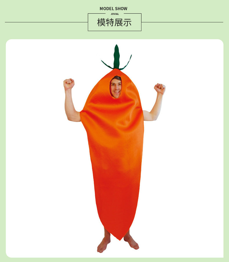 carnival halloween carrot cosplay cosplay masquerade stage adult children costume