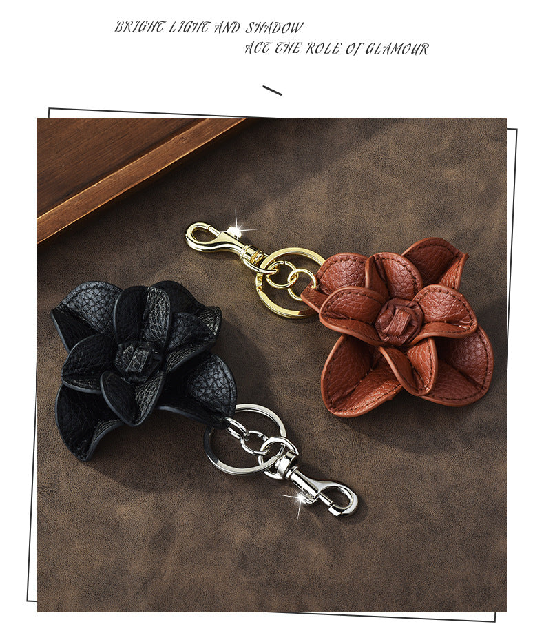 Bag Keychain, Clothing Decoration Pendant, Backpack Pendant, Heart Petal Pendant, Pu Leather Cotton-Filled Pendant