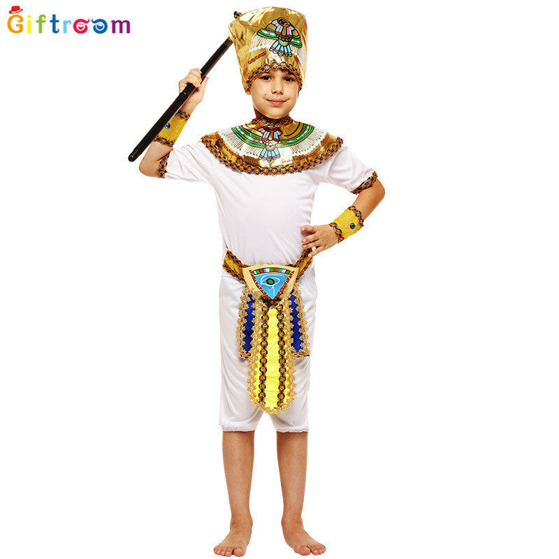 Children's Day Egyptian Pharaoh Costumes, Male and Female Princess Costumes, Ancient Greek Costumes, Prince Nile